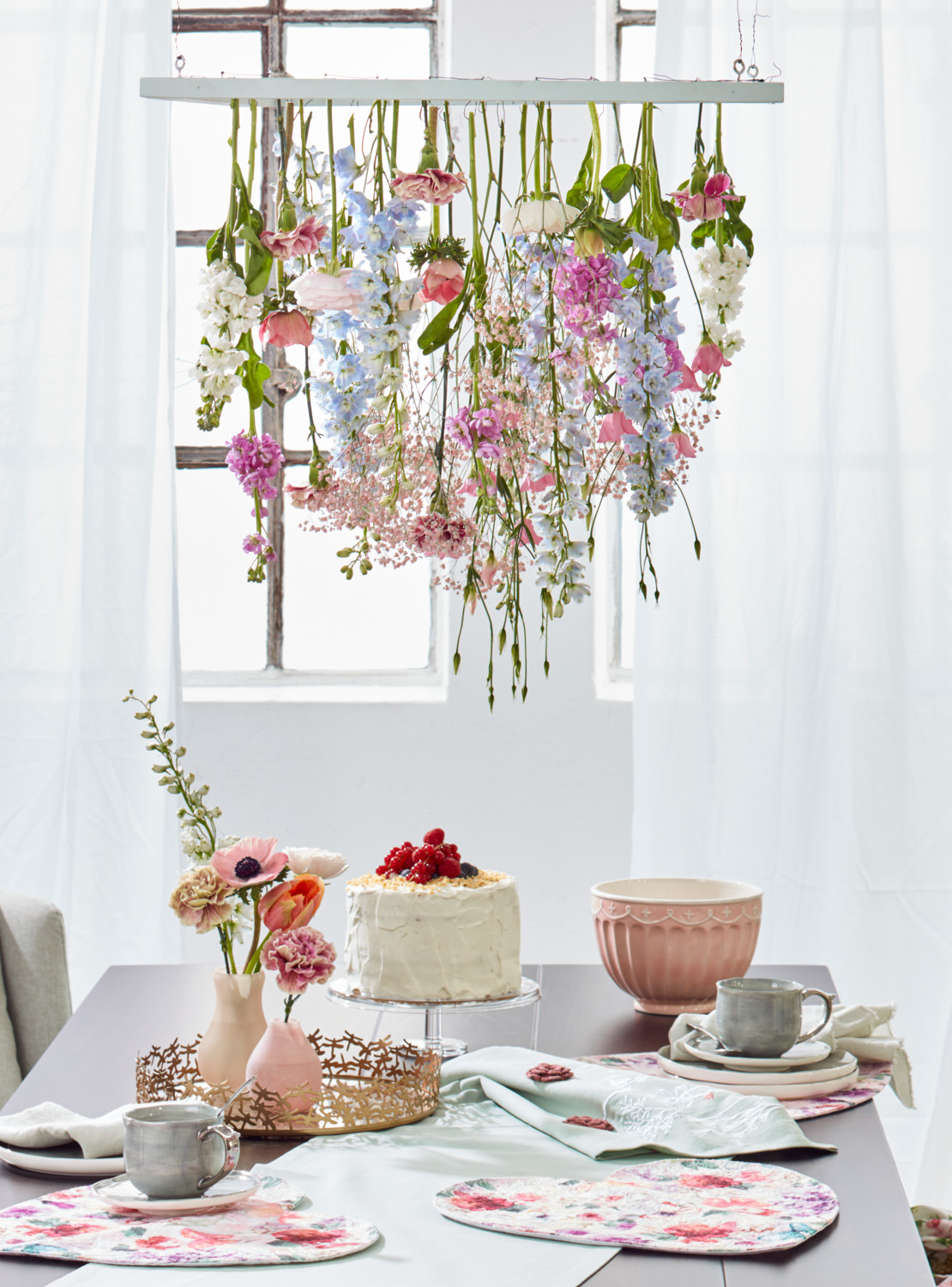 Tisch, Blumen