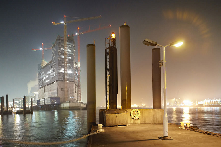 Nachts am Hamburger Hafen